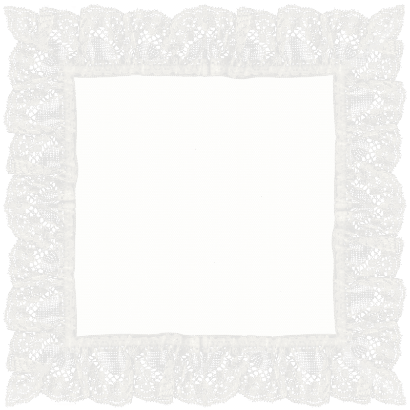 Lace-framed save the date card